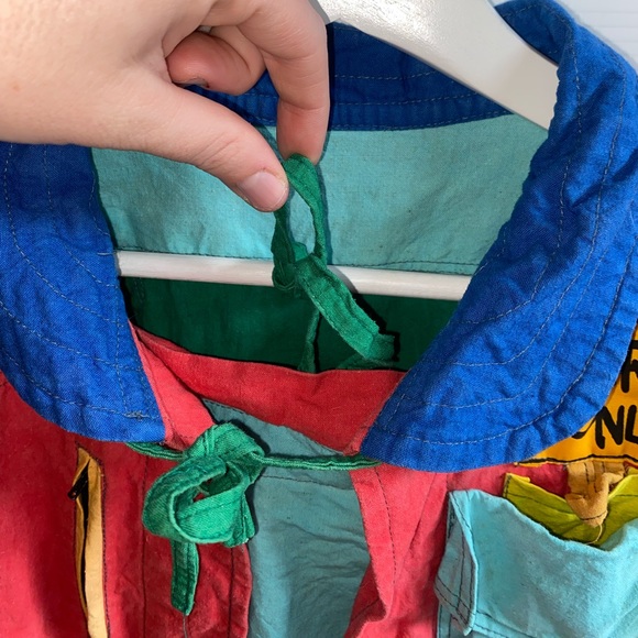 Vintage 70s/80s bright hippie bohemian Bali Baggus crazy jacket unisex one size - Picture 11 of 16